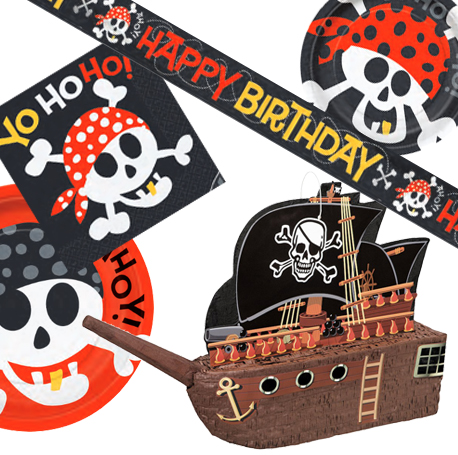 80 Pcs Pirate Fête D'anniversaire Décorations Pirate Joyeux