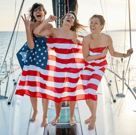 american-party-drapeau-usa