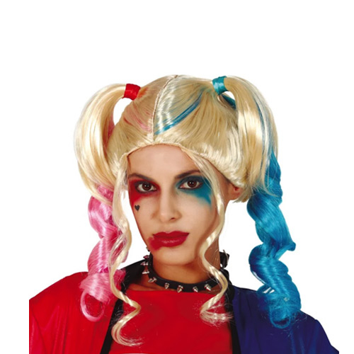 perruque-harley-queen perruque harley queen halloween