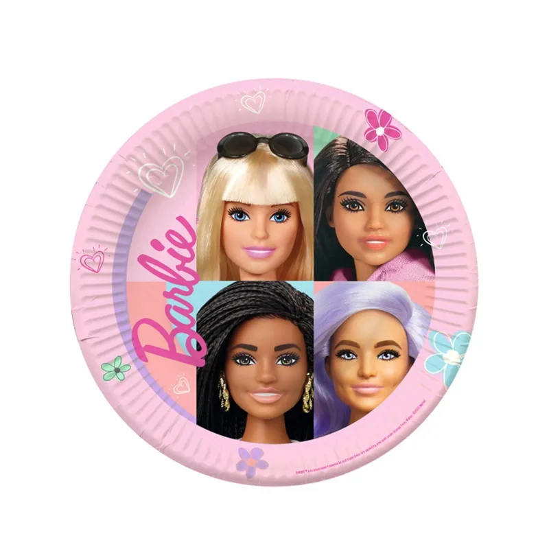 assiette-carton-barbie assiette carton barbie anniversaire enfant