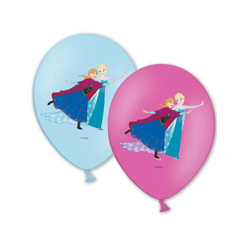 ballon-latex-anniversaire-la-reine-des-neiges ballon latex la reine des neiges anniversaire enfant