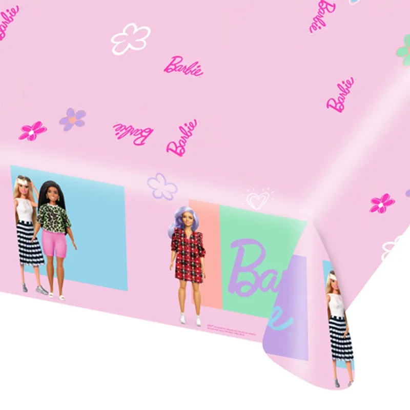 nappe-plastique-barbie nappe plastique barbie anniversaire enfant